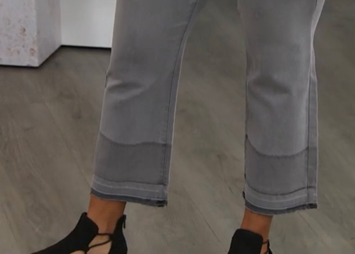 DG2 by Diane Gilman Virtual Stretch Cropped Wide-Leg Jean