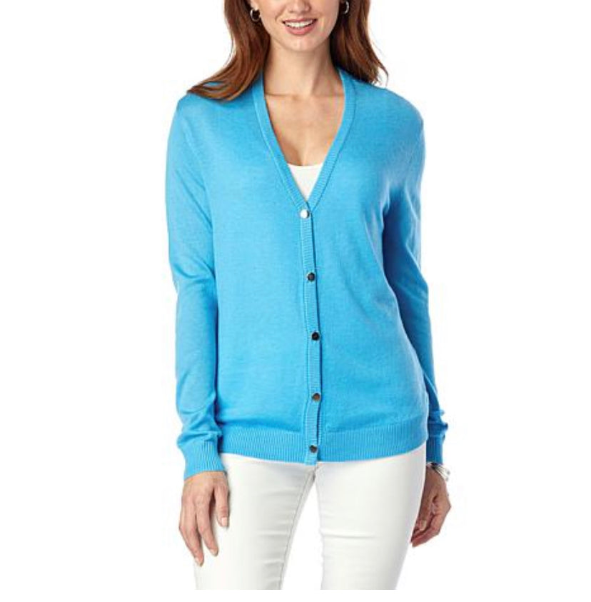 Skinnygirl Women’s Knit Woven Mixed Cardigan Size 3X Available In Black&Blue