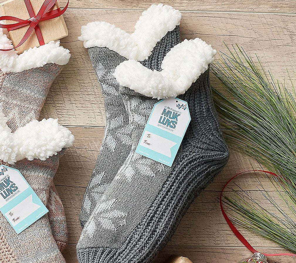 MUK LUKS of Aloe Infused Ankle Cabin Socks One Pair