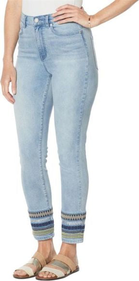 DG2 by Diane Gilman Women’s Embellished Hem Ankle Skinny Jean