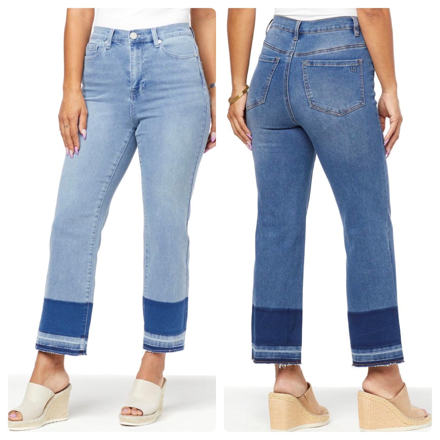 DG2 by Diane Gilman Virtual Stretch Cropped Wide-Leg Jean