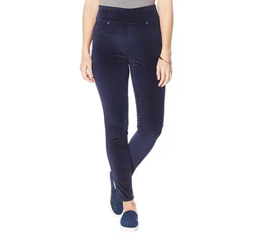 DG2 Diane Gilman Women’s Stretch Velvet Ultra Skinny Jean- Choose Size