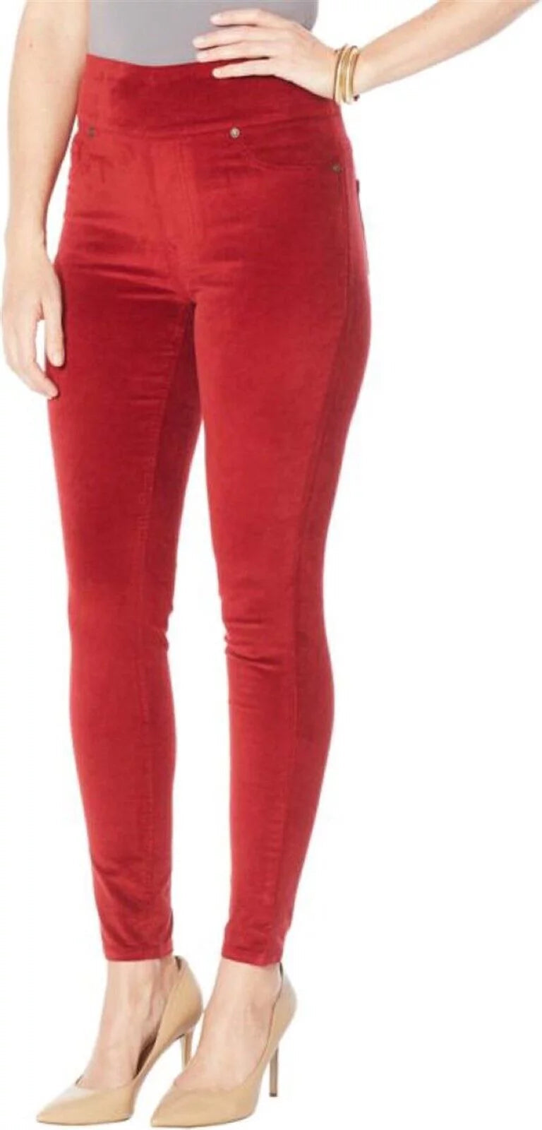 DG2 Diane Gilman Women’s Stretch Velvet Ultra Skinny Jean- Choose Size