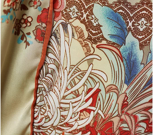Attitudes by Renee Tall Casa Comfy Printed Pant w/ Piping Details