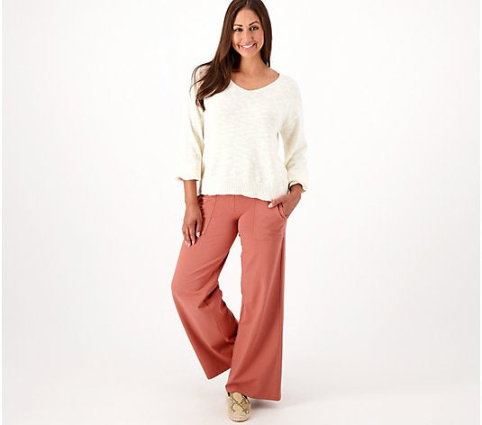 Women with Control Regular Tummy Control Wide Leg Pants