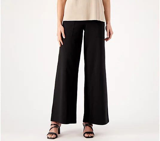 Women with Control Regular Tummy Control Wide Leg Pants