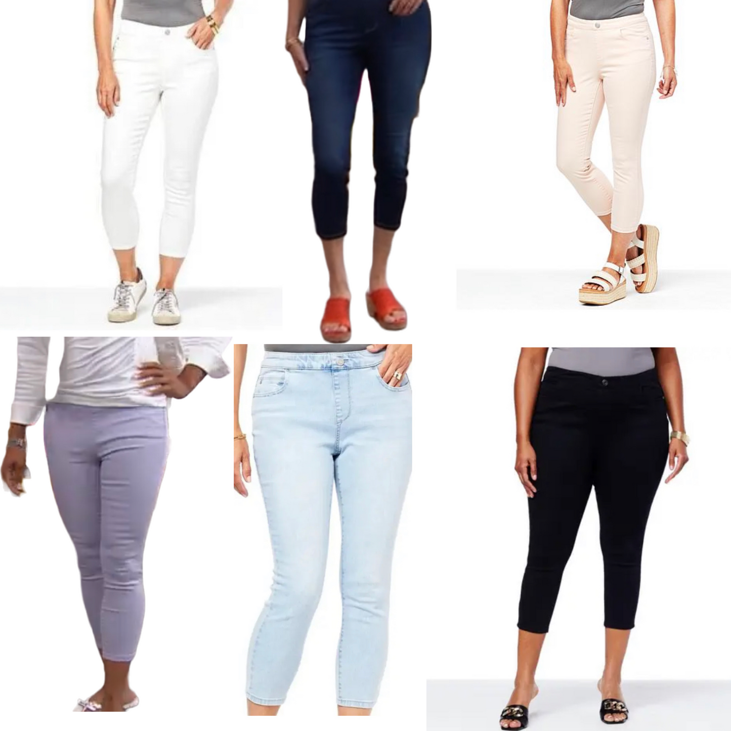 Skinnygirl Womens PullOn Cropped Skinny Jeans (Petite Fit)