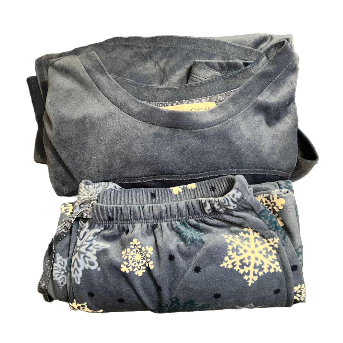 Carole Hochman Silky Velour Fleece Crew Neck Novelty PJ Set Different colors available