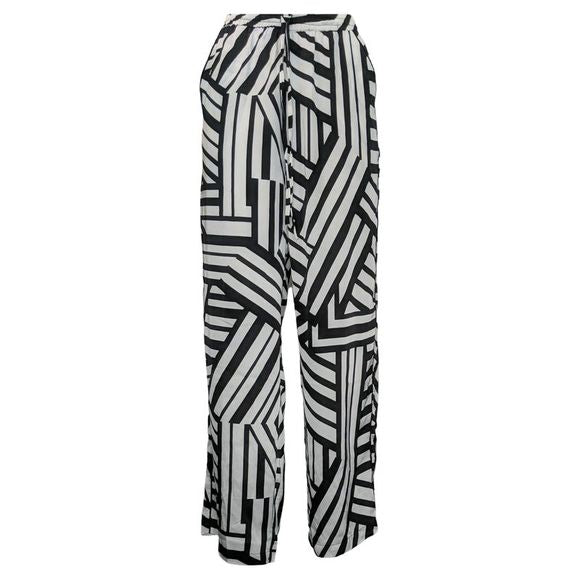 Attitudes by Renee Regular Casa Comfy Printed Pant Size XXS w/ Piping Details