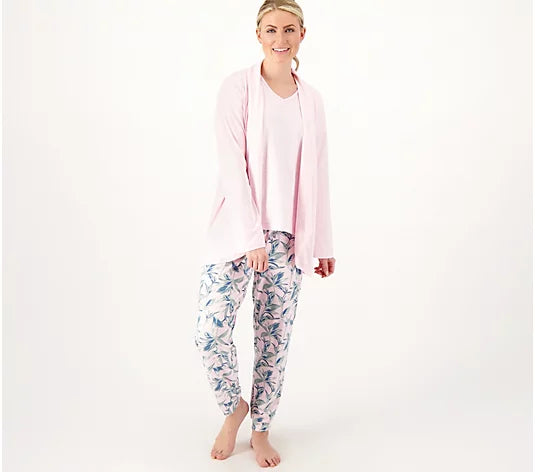 MUK LUKS Women's Regular Cloud Light Pj Cardigan XS