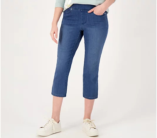 Belle by Kim Gravel Reg Primabelle Straight Leg Cropped Women Jean Size 4