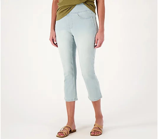 Belle by Kim Gravel Reg Primabelle Straight Leg Cropped Women Jean Size 4
