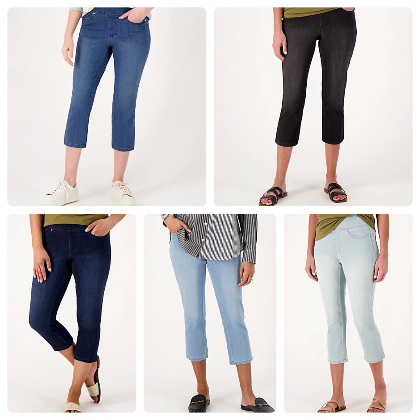 Belle by Kim Gravel Reg Primabelle Straight Leg Cropped Women Jean Size 4