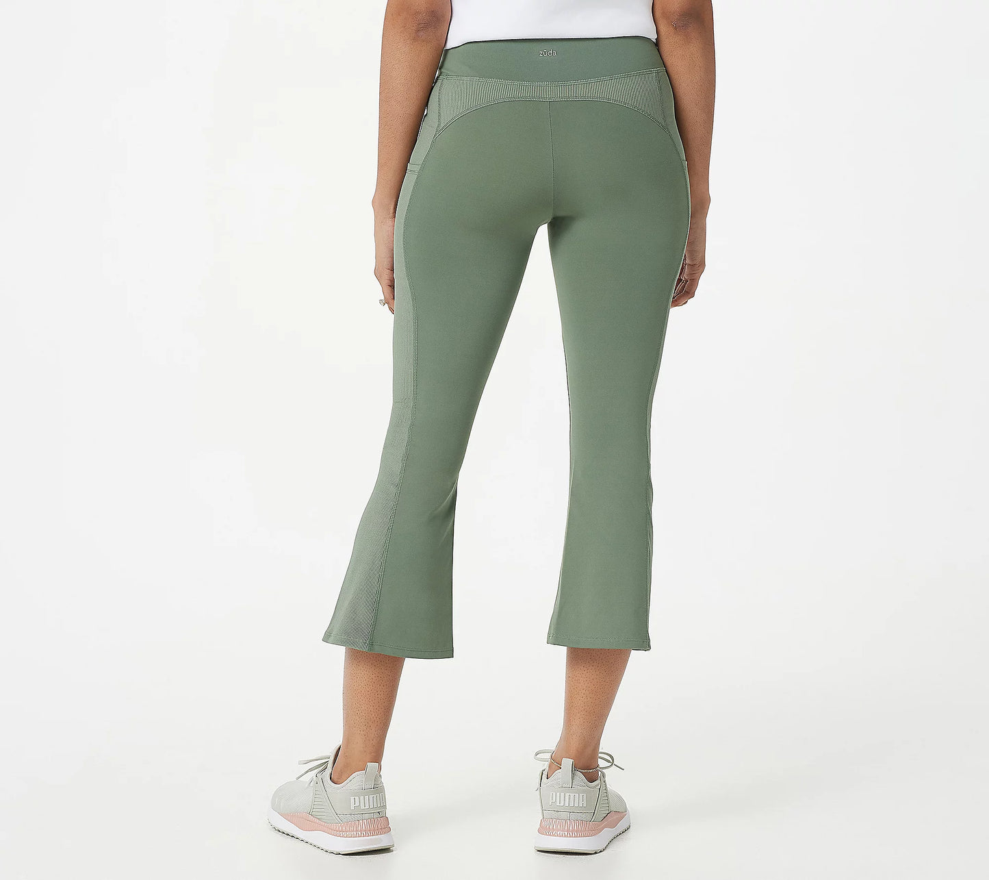 zuda Petite Plus Z-Move Cropped Pants with Pockets