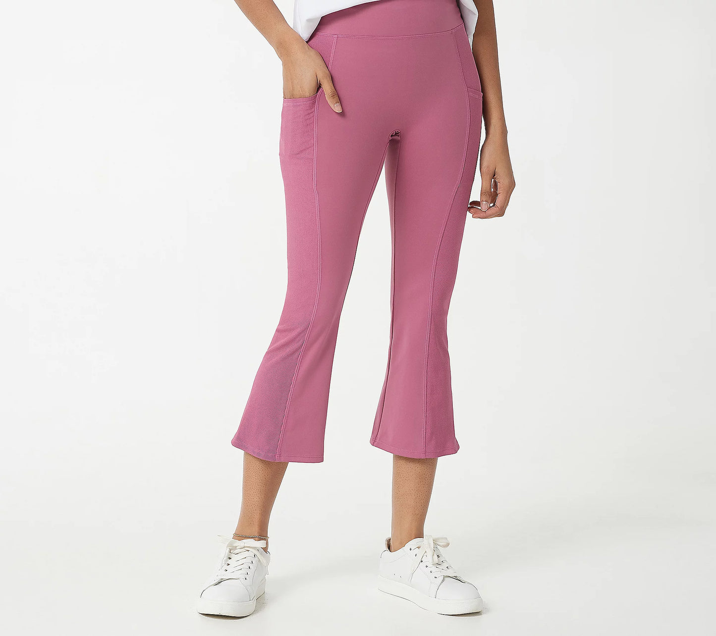 zuda Petite Plus Z-Move Cropped Pants with Pockets