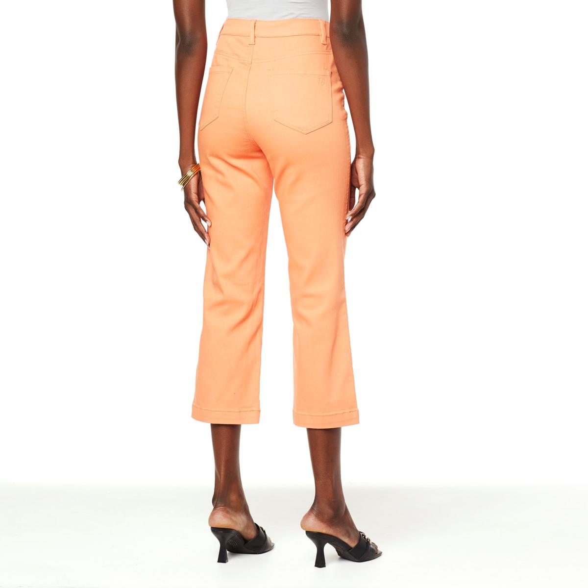 DG2 by Diane Gilman Virtual Stretch Denim Wide-Leg Crop Jean