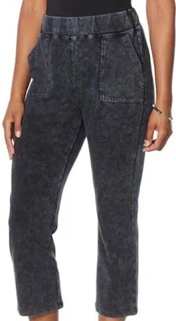 DG2 Diane Gilman Women's Downtime Kick Flare Crop Lounge Pant Size