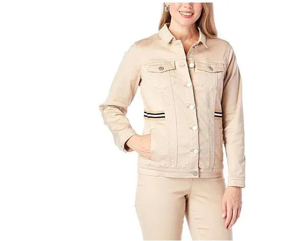 DG2 Diane Gilman FLEXstretch Denim Jacket Women's Size-S