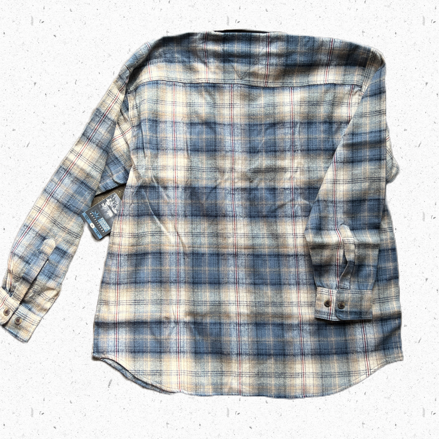 Canyon Guide Men's Brawny Weight Long-Sleeve Flannel Shirt Size XL