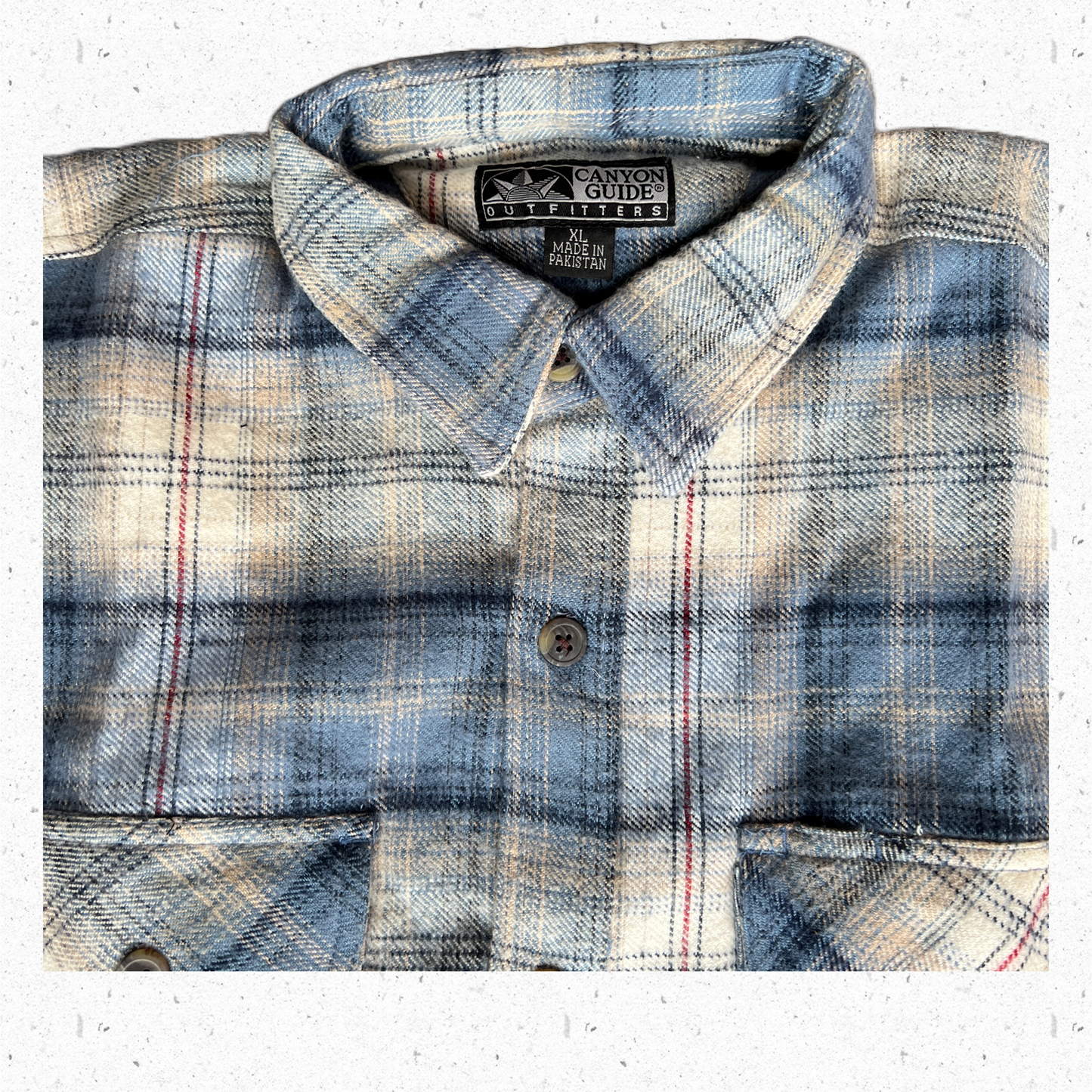 Canyon Guide Men's Brawny Weight Long-Sleeve Flannel Shirt Size XL