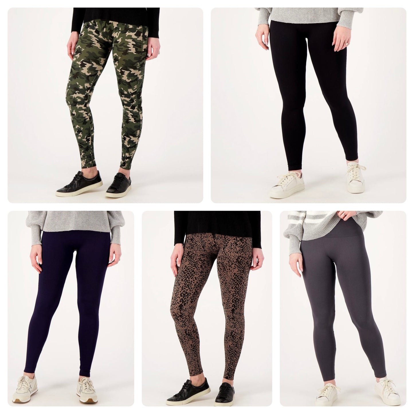 Breezies Women’s Seamless Tummy Smoothing Legging Print or Solid Size S