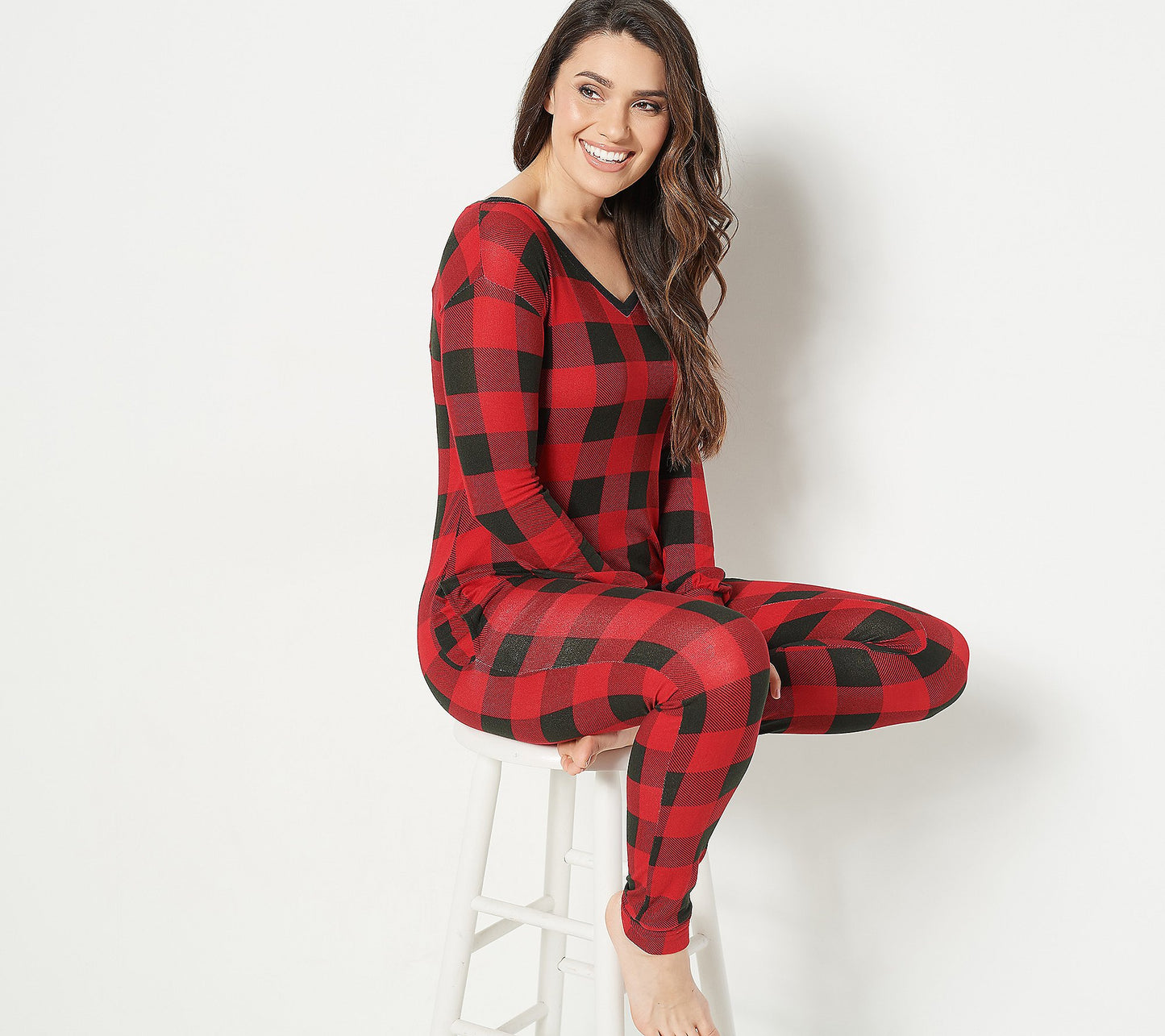 MUK LUKS Women’s Lush Luxe Easy Pull On Lounge Jumpsuit