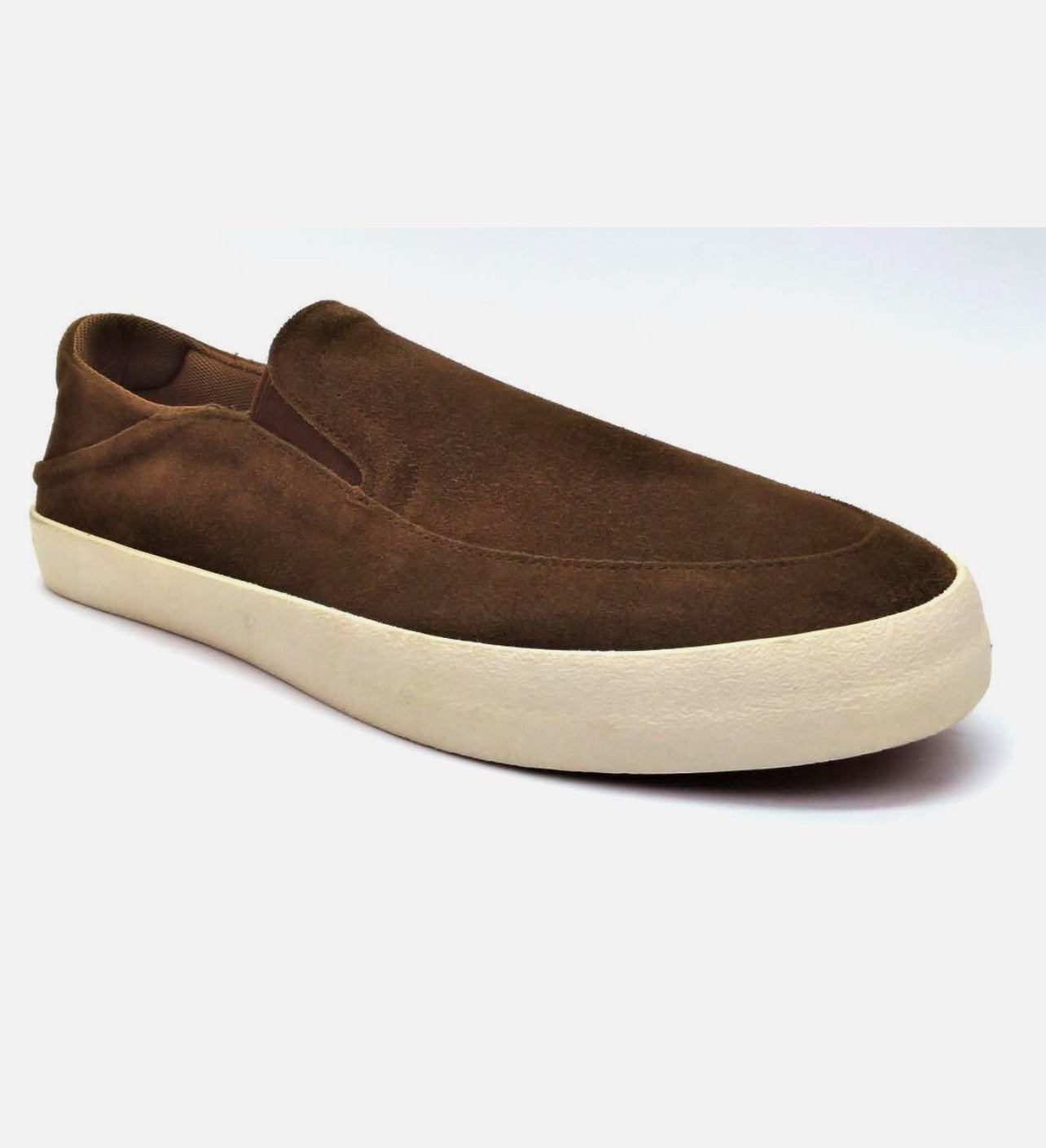 Staheekum Men's Casual Slip On Shoes Memory Foam Flipside Suede Upper Brown/Black