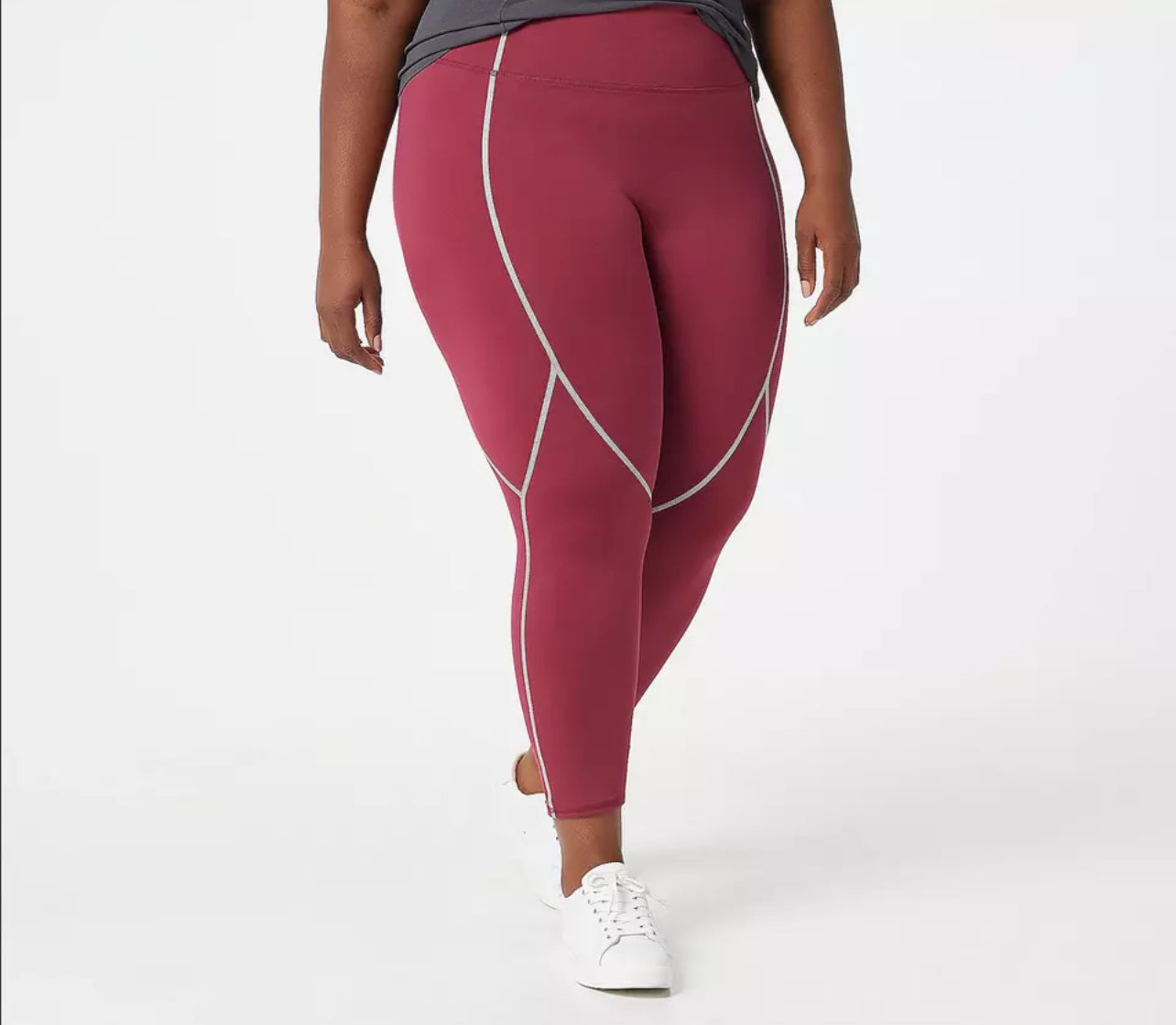 zuda Z-Stretch Leggings with Reflective Coverstitch