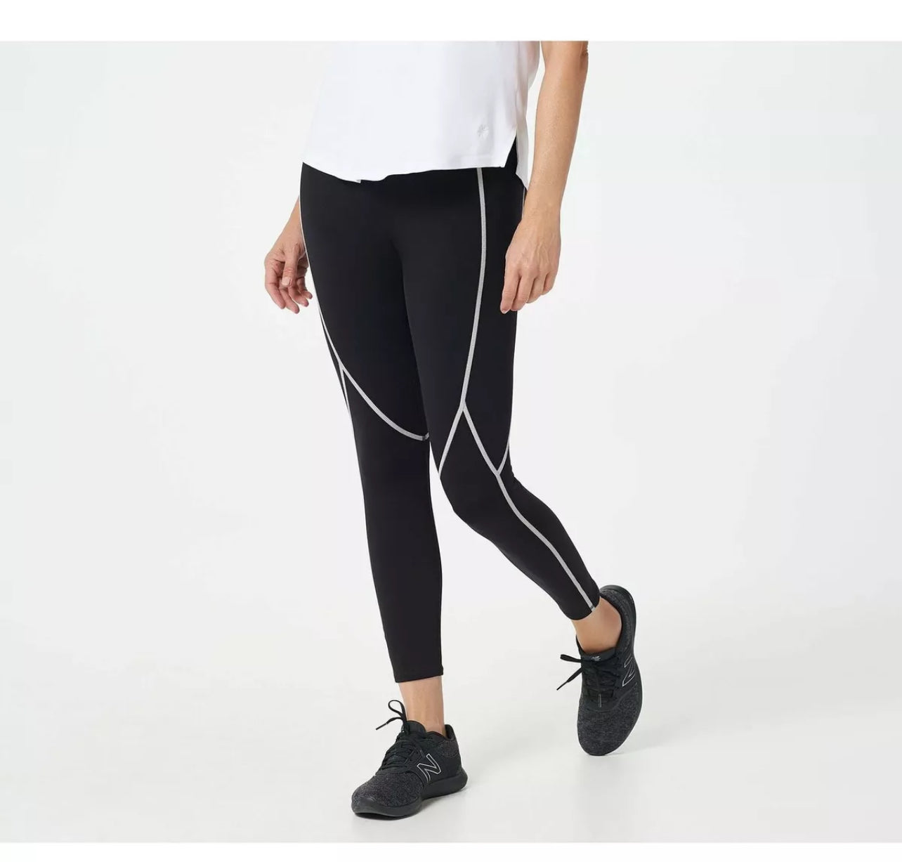 zuda Z-Stretch Leggings with Reflective Coverstitch
