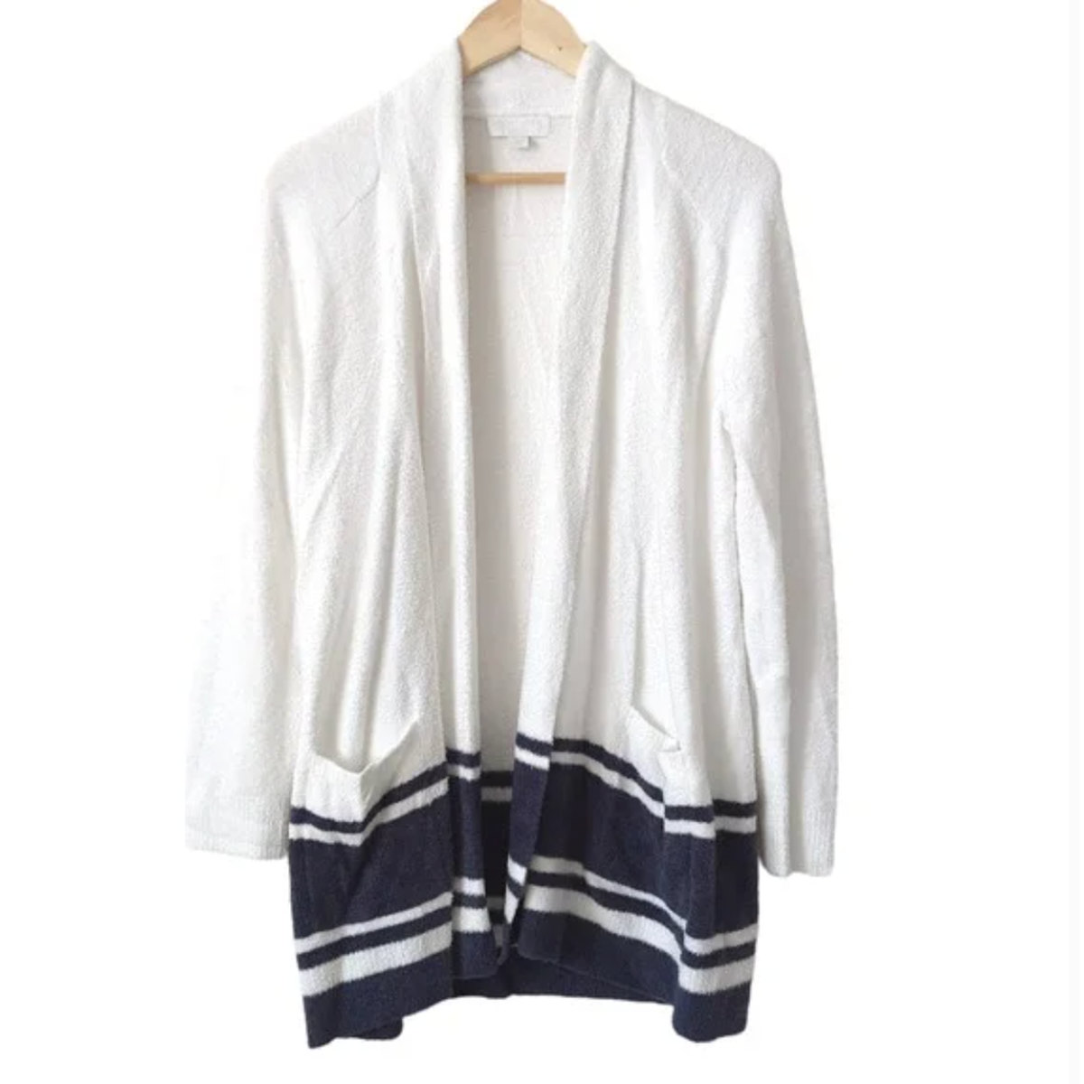 Barefoot Dreams CozyChic Lite Saddle-Sleeve Cardi Sea NEW