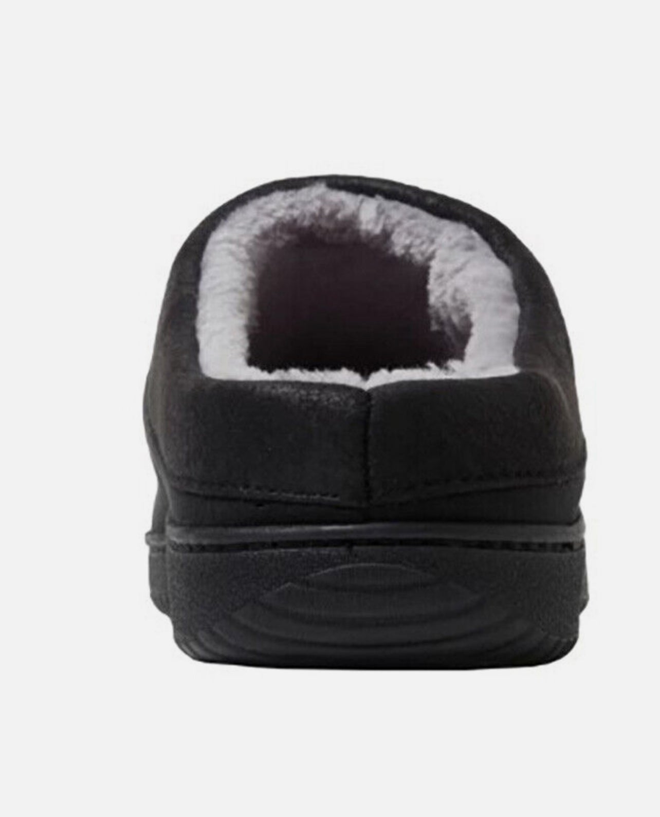 Dearfoams Mens' deference Size Indoor/Outdoor Slipper Black