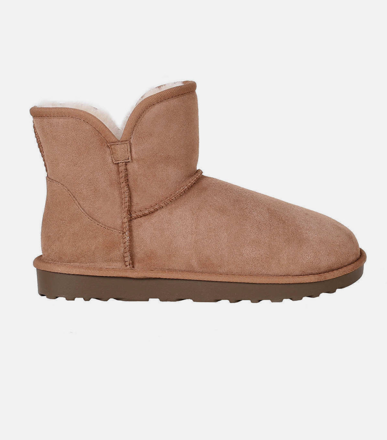 Kirkland Signature Ladies' Shearling Scalloped Edge Boot, Chestnut