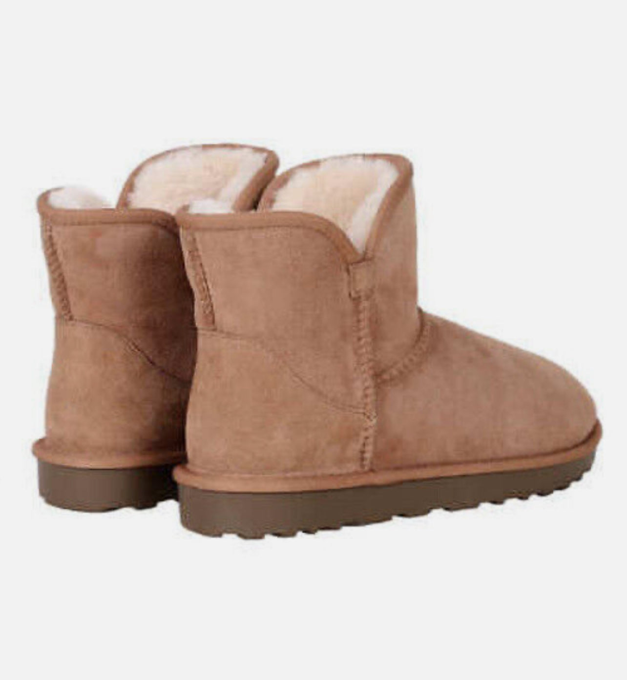 Kirkland Signature Ladies' Shearling Scalloped Edge Boot, Chestnut
