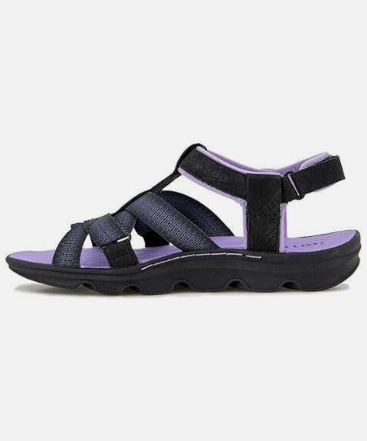 Jsport Ladies' Strap Sandals All Terra Traction, Black/Purple New in B