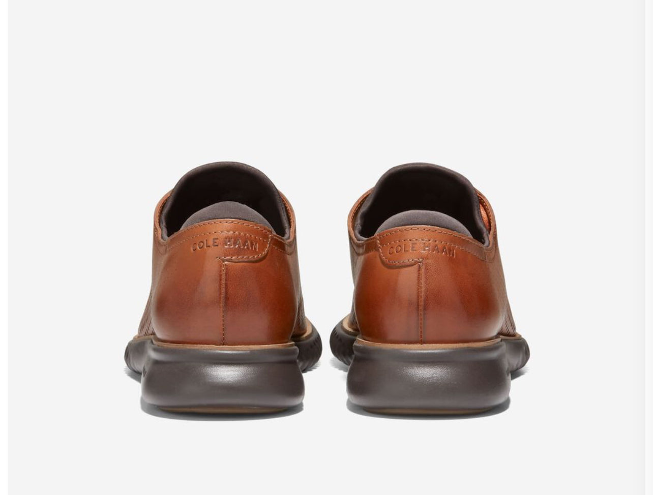 Men's 2.ZERØGRAND Laser Wingtip Oxford BRITISH TAN-JAVA