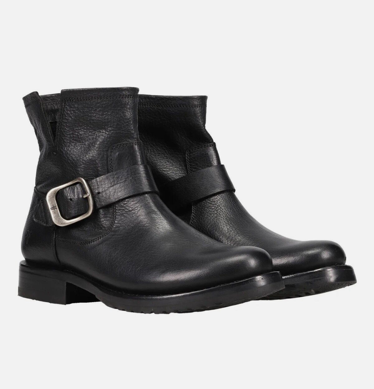 New Frye Veronica Leather Boot Women's Ankle Booties Black Size 9 M Pull On