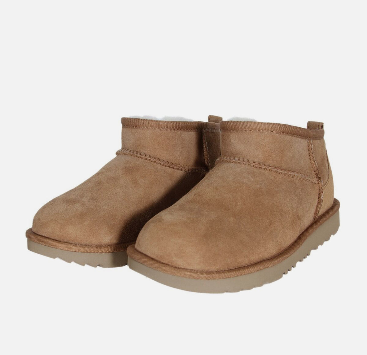 UGG Size 8 Ultra Mini Big Kids Boots in Chestnut 1130750k-CHE