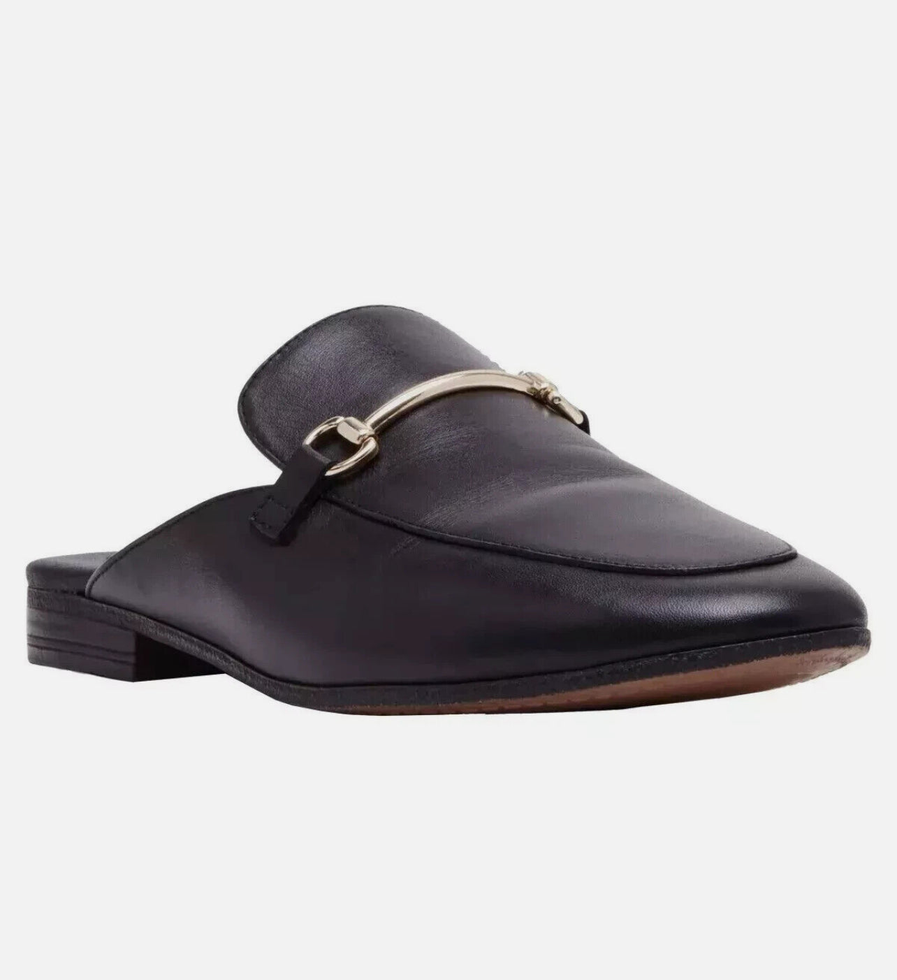Steve Madden Women's GALILEA Leather Mules, Black, 6