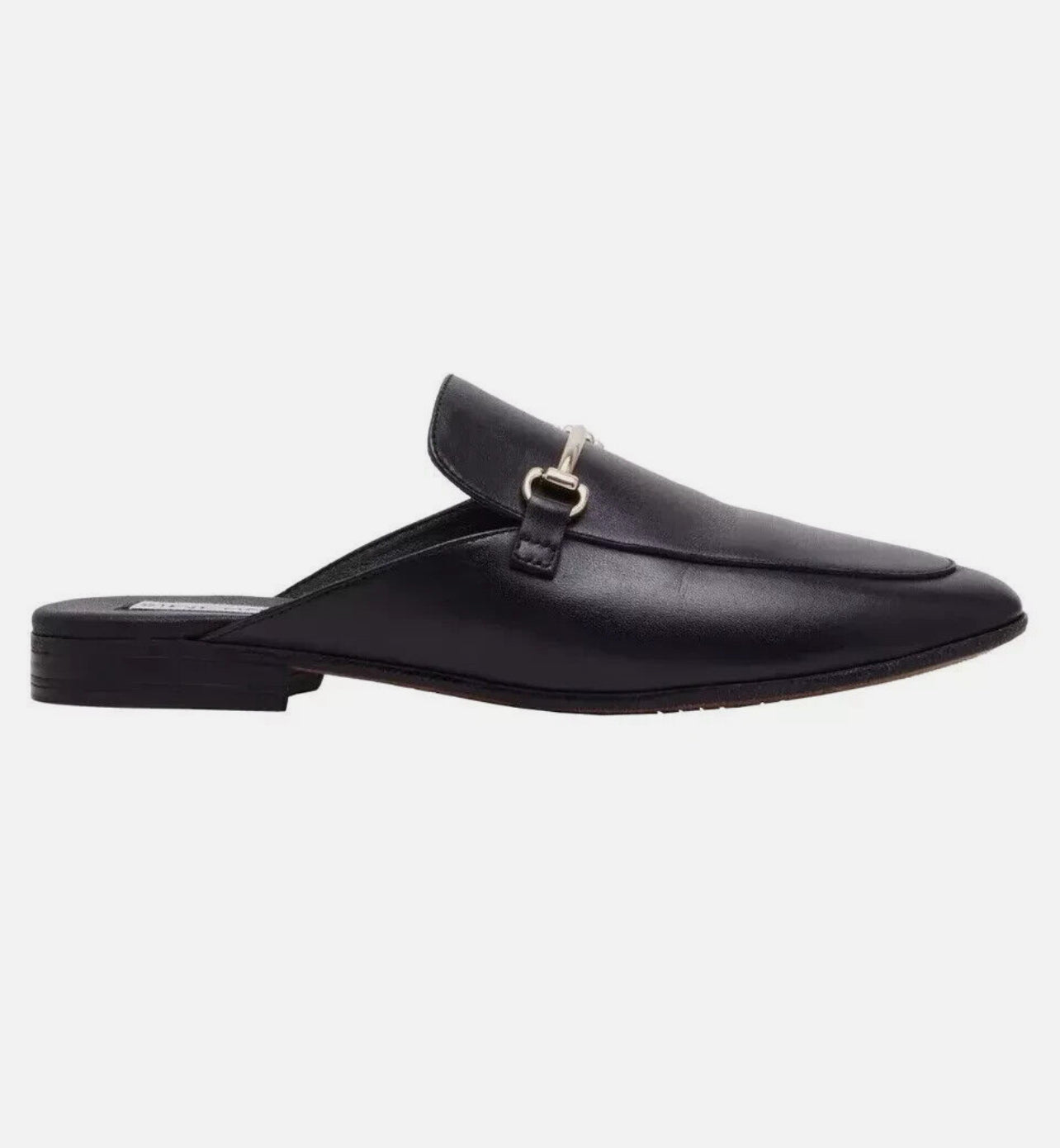 Steve Madden Women's GALILEA Leather Mules, Black, 6