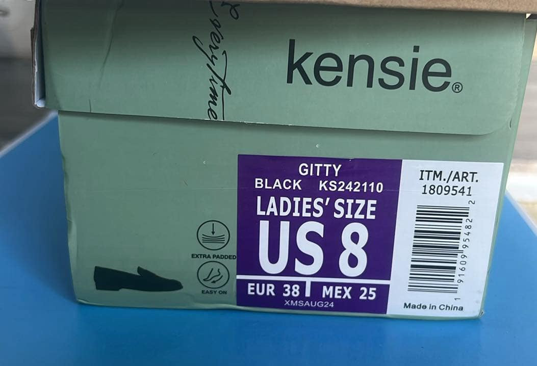 Kensie Womens Shoes Brown Penny Loafer Slip-On Padded Footbed Lightweight Size 8