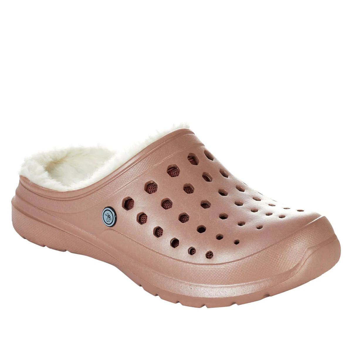 Joybees Women's Cozy Faux Shearling Lined Clog Slipper