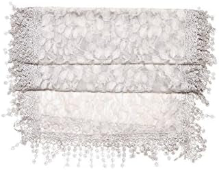CLEVER COMBRE SCARF W /LACEAPPLIQUE WITH MANY COLOURS-WOMEN