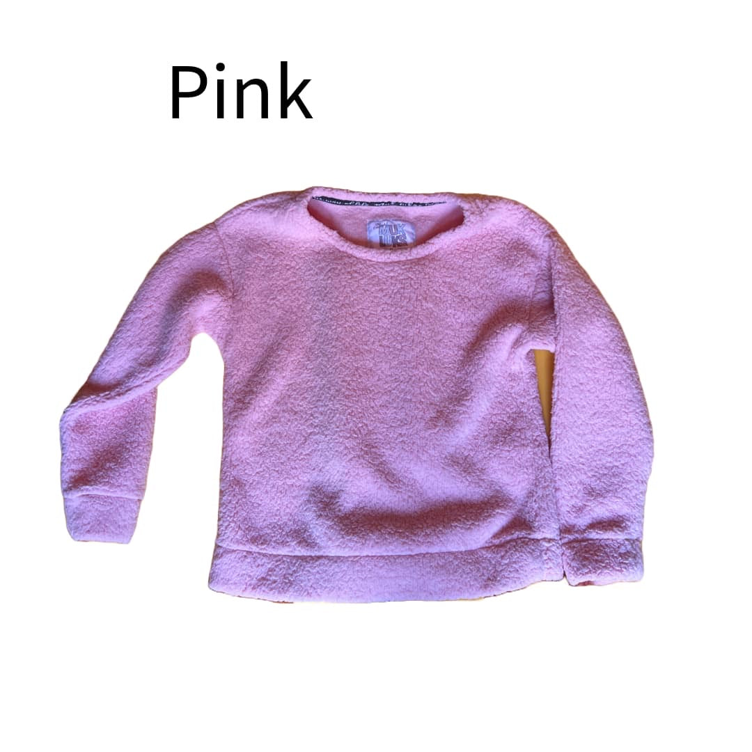 MUK LUKS Women’s PJ Set Faux Sherpa Top'S