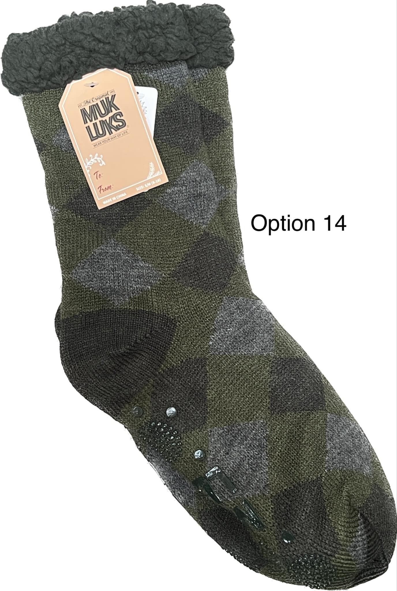 MUK LUKS Men's Aloe Infused Cabin Socks Multi Color