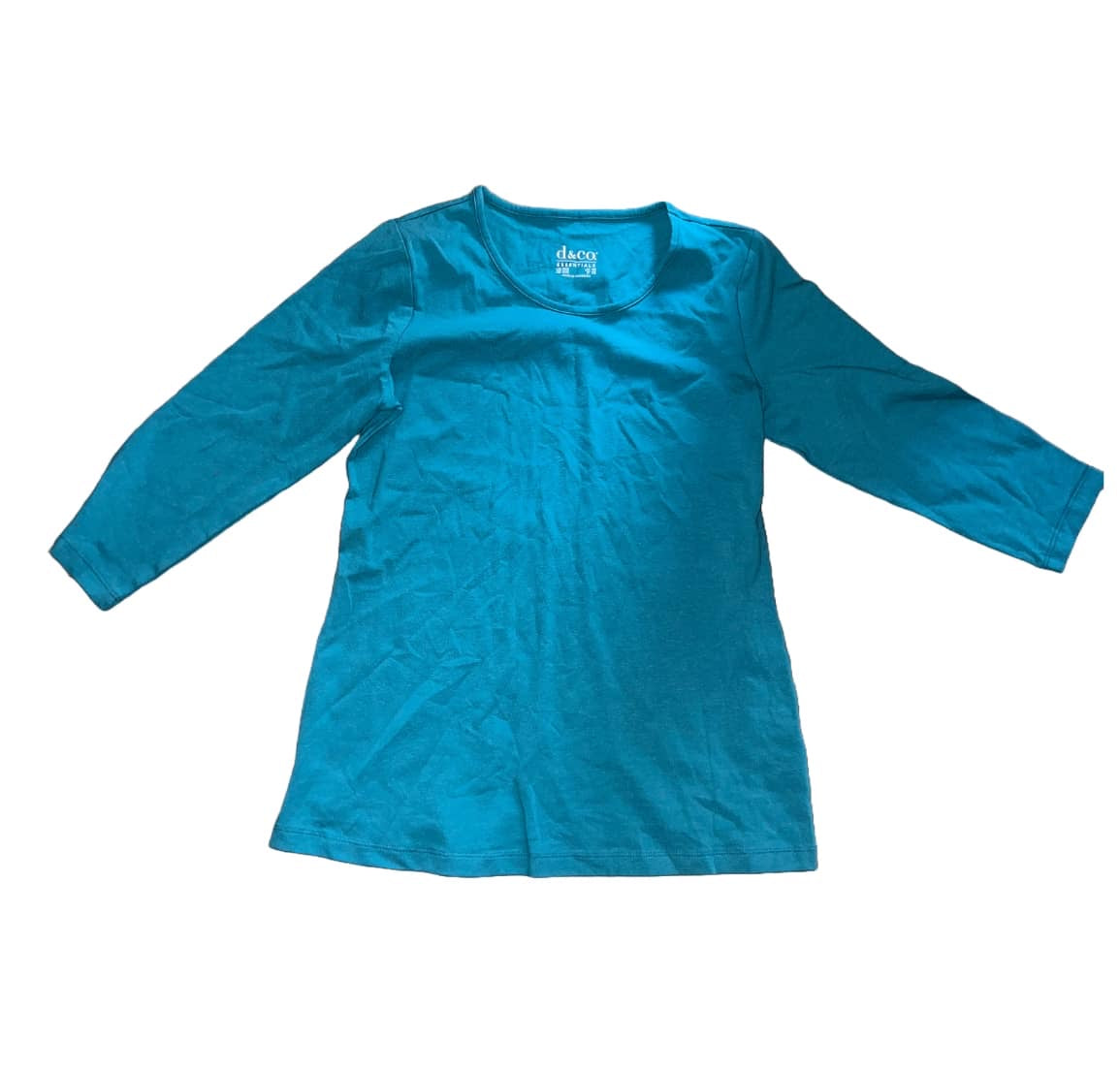 Denim & Co. Women's Top Sz XXS Essentials Perfect Jersey Green