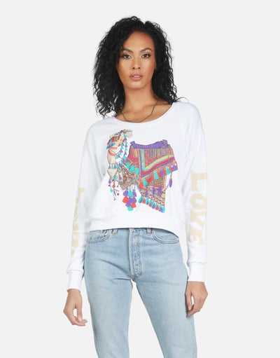 LAUREN MOSHI Farrah Peace Love Camel In Size L