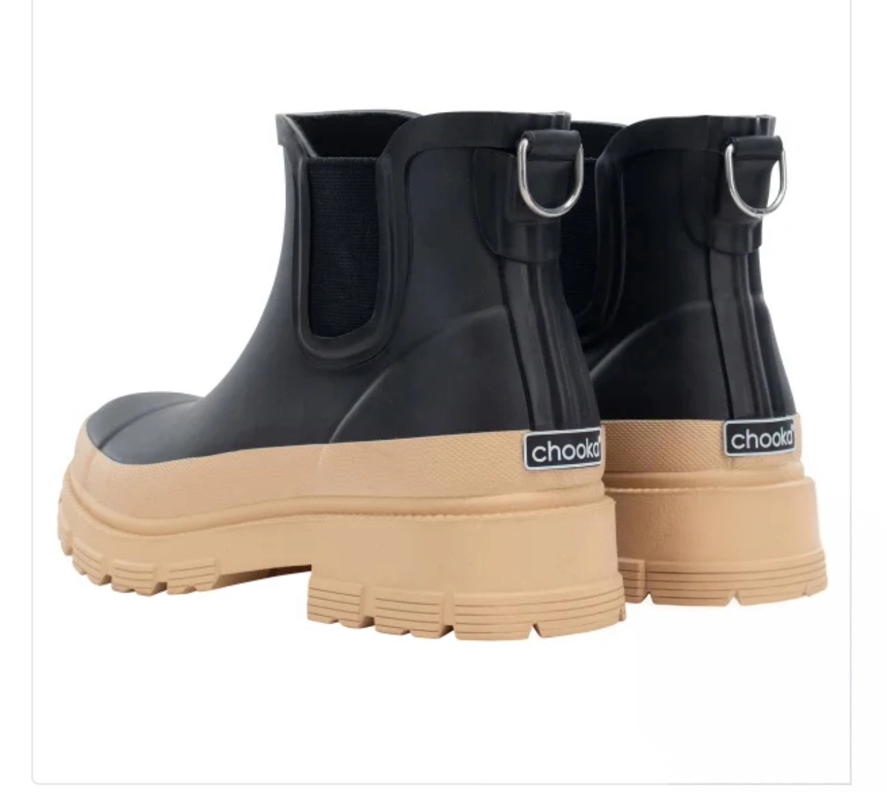 Chooka, Ladies' Rain Waterproof Chooka Ankle Boot | Memory Foam Black