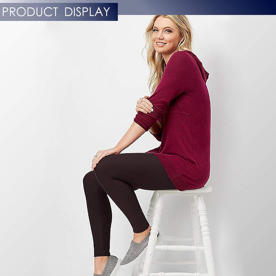 6 PACK Rither Women's Fleece Lined Leggings. High Waist, Ultra Soft,Ankle Length