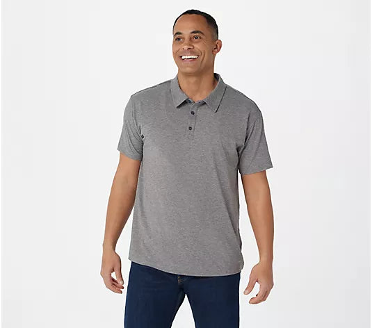 zuda Menswear Z-Cool Polo Shirt Hether Grey