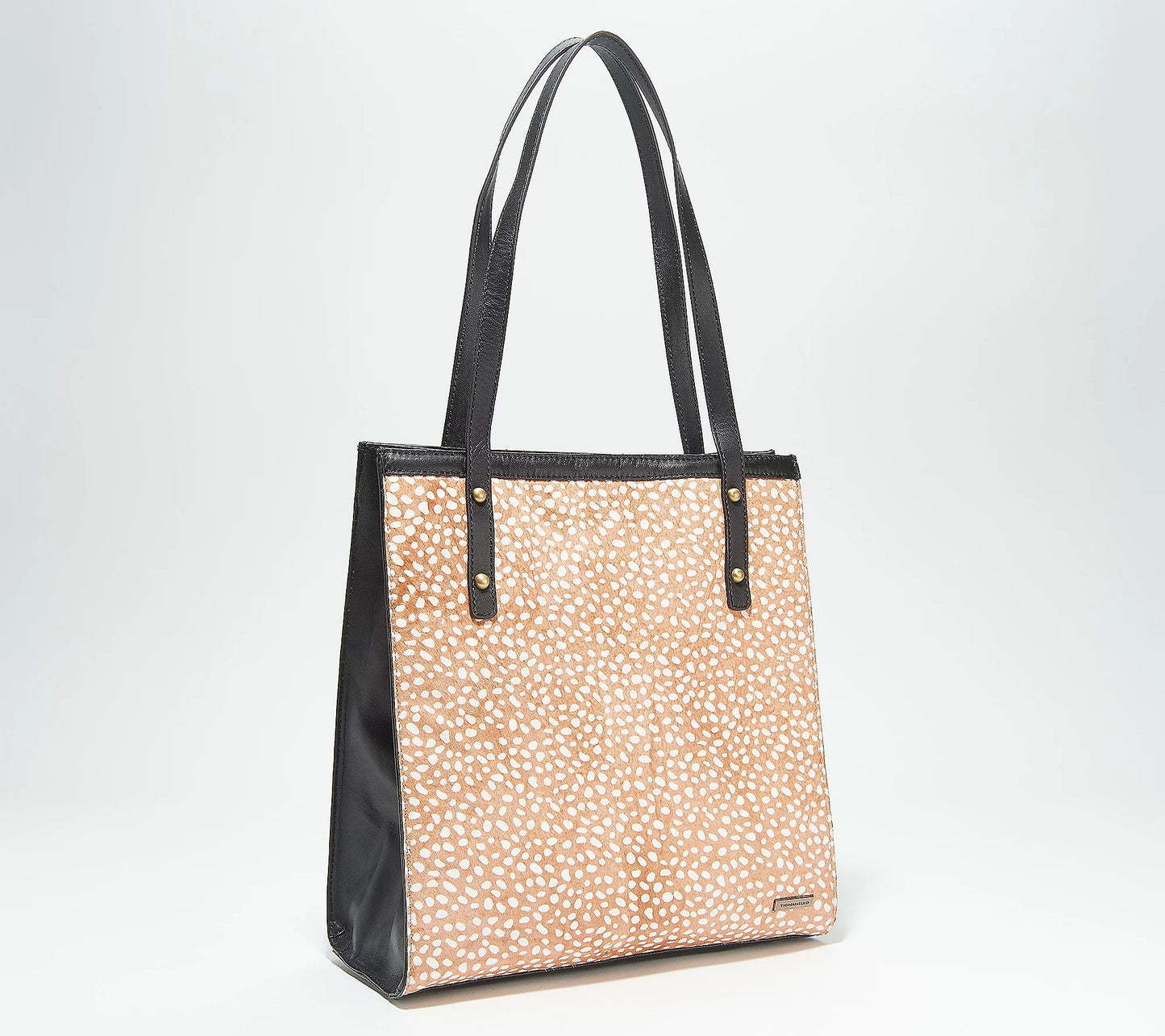 Tignanello Leather and Haircalf Oxford Tote